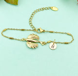 Gold or Silver Flying Fish Charm Bracelet, N5809