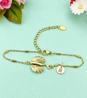 Gold or Silver Flying Fish Charm Bracelet, N5809