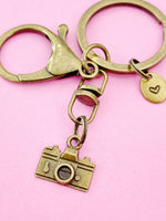 Bronze Camara Charm Keychain, N5813