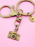 Bronze Camara Charm Keychain, N5813