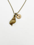 Bronze Sea Snail Shell Charm Necklace, N5821