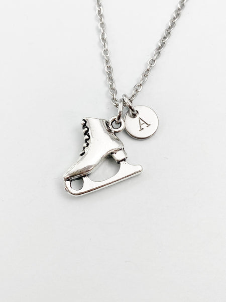 Silver Skates Shoe Charm Necklace, N5829