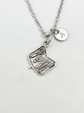 Silver Manicure Tool Set Charm Necklace, N5830
