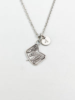 Silver Manicure Tool Set Charm Necklace, N5830