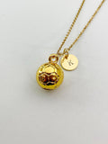 Gold Soccer Ball Charm Necklace, N5847A