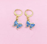 Gold Butterfly Charm Earrings, N3135