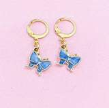 Gold Butterfly Charm Earrings, N3135