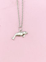 Silver Seal Charm Necklace, N5093A