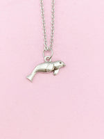 Silver Seal Charm Necklace, N5093A