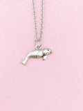 Silver Seal Charm Necklace, N5093A