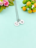 Silver Cornhole Charm Necklace, D228