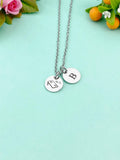 Silver Cornhole Charm Necklace, D228