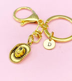 Gold Cowboy Hat Charm Keychain, N5408Z