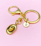 Gold Cowboy Hat Charm Keychain, N5408Z