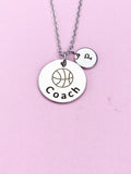Silver Basketball Necklace, Basketball Gift, Coach Basketball Team Gift, D295