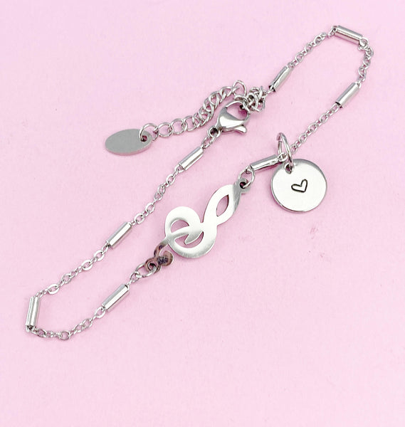 Musician Bracelet, Music Note Charm, School Band Gift, N4772