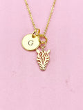 Gold Zebra Charm Necklace, N5063