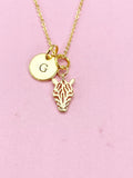 Gold Zebra Charm Necklace, N5063