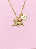 Gold Afghan Hound Charm Necklace, N487