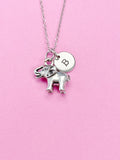 Silver Elephant Charm Necklace, N792