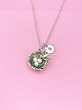 Silver Bird Nest Charm Necklace, N159