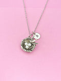 Silver Bird Nest Charm Necklace, N159