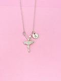 Silver Ballet Dance Girl Charm Necklace, Ballet Necklace, Ballet Gift, Dance School Gift, Ballet School Gift, Ballet Gift, N5015