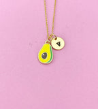 Gold Avocado Charm Necklace, Christmas Gifts for Girlfriends, N4202A