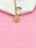 Gold Yellow Tulip Necklace, Tulip Charm, Gardening Gifts, Personized Birthday Gifts, N5303E