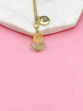 Gold Yellow Tulip Necklace, Tulip Charm, Gardening Gifts, Personized Birthday Gifts, N5303E