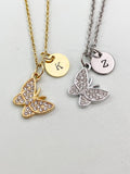 Gold Butterfly Charm Necklace, N5883