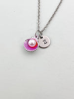 Silver Pearl Shell Charm Necklace, N5898