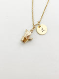 Gold Cactus Charm Necklace, N5914