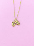 Gold Theater Mask Charm Necklace, Drama Necklace, Drama Comedy Charm, Drama Club Gift, N4893A