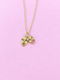 Gold Theater Mask Charm Necklace, Drama Necklace, Drama Comedy Charm, Drama Club Gift, N4893A