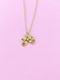 Gold Theater Mask Charm Necklace, Drama Necklace, Drama Comedy Charm, Drama Club Gift, N4893A