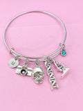 Crime Scene Investigation Bracelet, DNA, Microscope, Forensic Science Gift