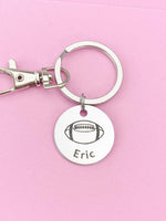 Silver Football Keychain Necklace Bracelet Optional, D169