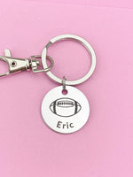 Silver Football Keychain Necklace Bracelet Optional, D169