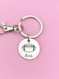 Silver Football Keychain Necklace Bracelet Optional, D169