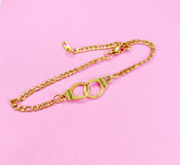 Gold Freedom Handcuff Bracelet, N1483Z