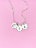 Silver Volleyball Necklace, D221