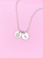 Silver Water Polo Charm Necklace, Volleyball, D241