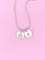 Silver Water Polo Charm Necklace, Volleyball, D241