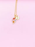Gold Leaf Charm Necklace, N2312