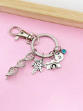 Crime Scene Investigation Keychain, DNA RN Caduceus Camera, Forensic Science Specialist, Scientist Gift, Nurse Gift, Researcher Gift, N4671A