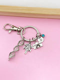 Register Nurse Crime Scene Investigation Keychain, Forensic Science Specialist, Scientist Gift, Nurse Gift, Researcher Gift, N4671A