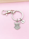 Silver Guardian Angel Charm Keychain, N1705A