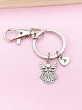 Silver Guardian Angel Charm Keychain, N1705A