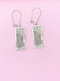 Silver Computer Keyboard Charm Earrings, N5804
